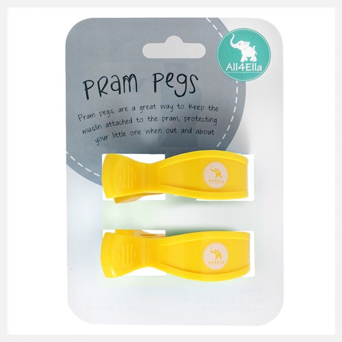 All4Ella 2 Pack Pegs - Yellow