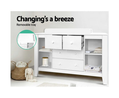 Baby drawers with change table sales