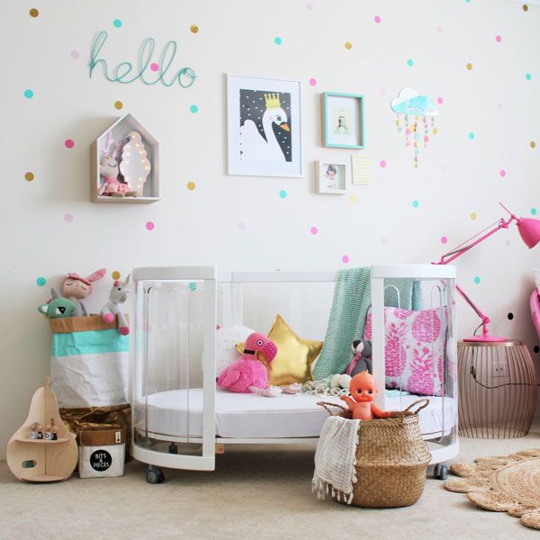 Babyhood Kaylula Sova Cot Clear Beech Mattress