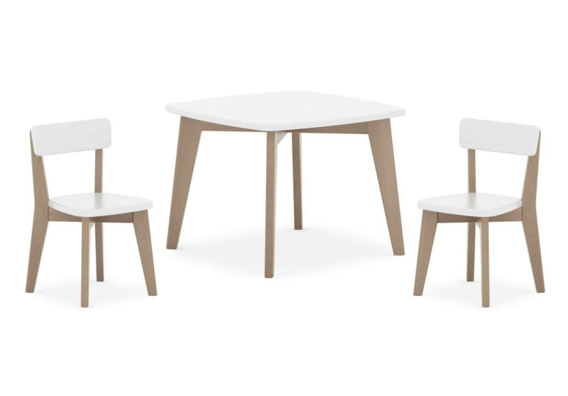 Boori Thetis Squared Table & Two Thetis Chairs