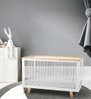 Cocoon Lush Cot & Mattress - White