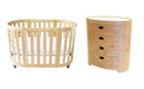 Babyhood - Kaylula Sova Cot & Chest Package (with Mattress Set)