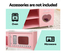Baby Direct Kids Kitchen Set Pretend Play Food Sets Childrens Utensils Wooden Toy Pink