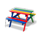 Keezi Kids Wooden Picnic Bench with Umbrella