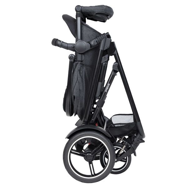 Phil&Teds Voyager V6 Black with Chilli Cushy Ride Liner