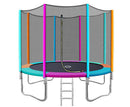10FT Round Trampolines Multi-coloured