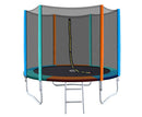 8FT Round Trampolines Multi-coloured