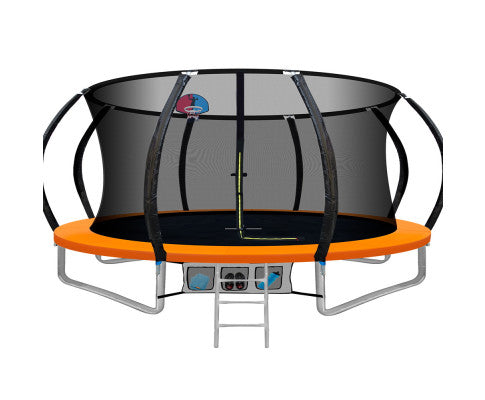 14FT Round Trampolines With Basketball Hoop