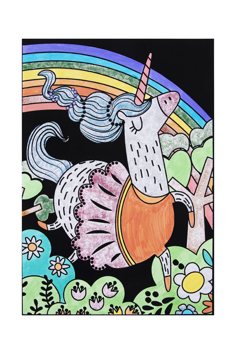 UNICORN VELVET COLOURING CRAFT KIT