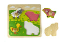 FARM ANIMAL LARGE PEG PUZZLE