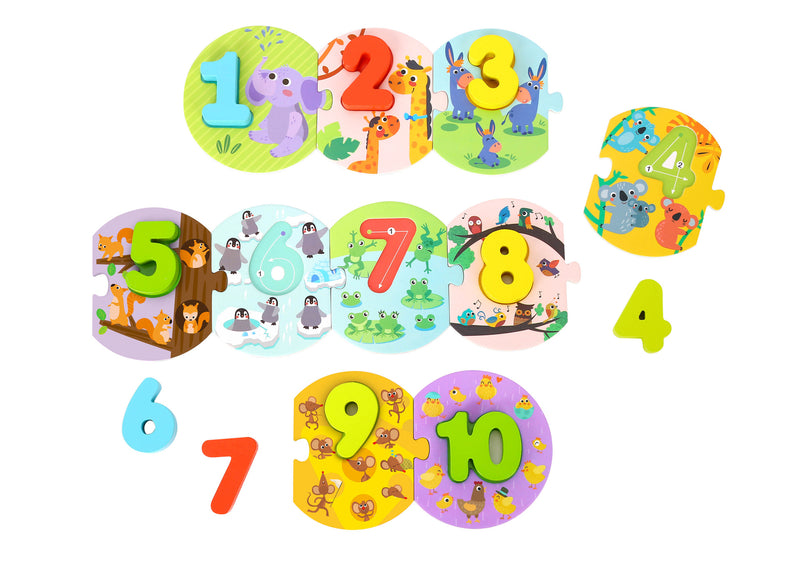 NUMBER PUZZLE IN CARRY BOX