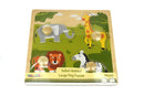 SAFARI ANIMAL LARGE PEG PUZZLE