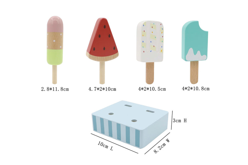 WOODEN ICY POLE SET