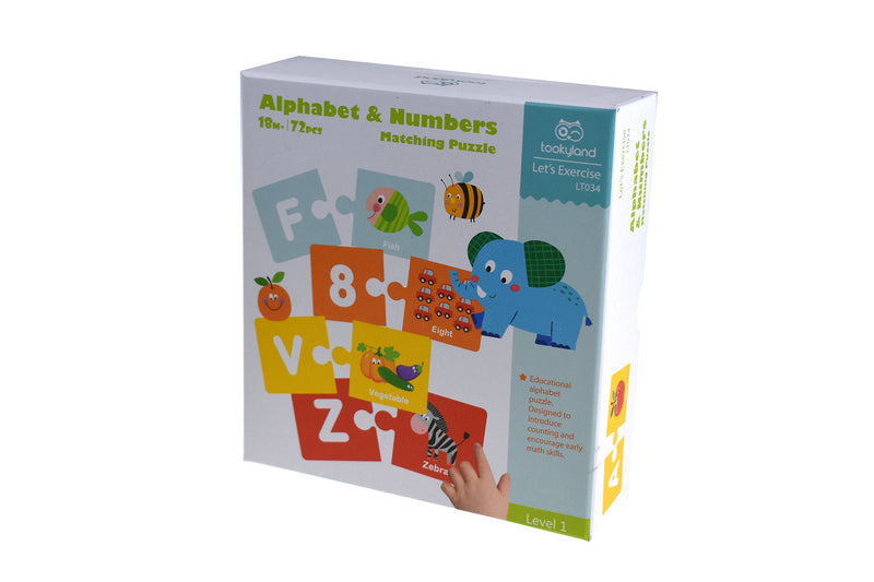 ALPHABET AND NUMBER MATCHING PUZZLE GAME
