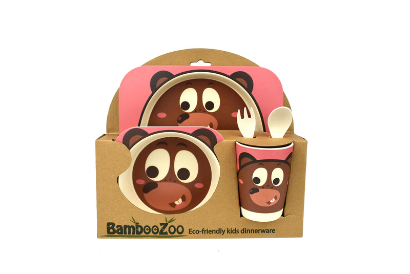 BAMBOOZOO DINNERWARE BEAR 5PCS