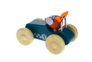 RETRO MD RACING CAR WITH CUTE FOX DRIVER GREEN