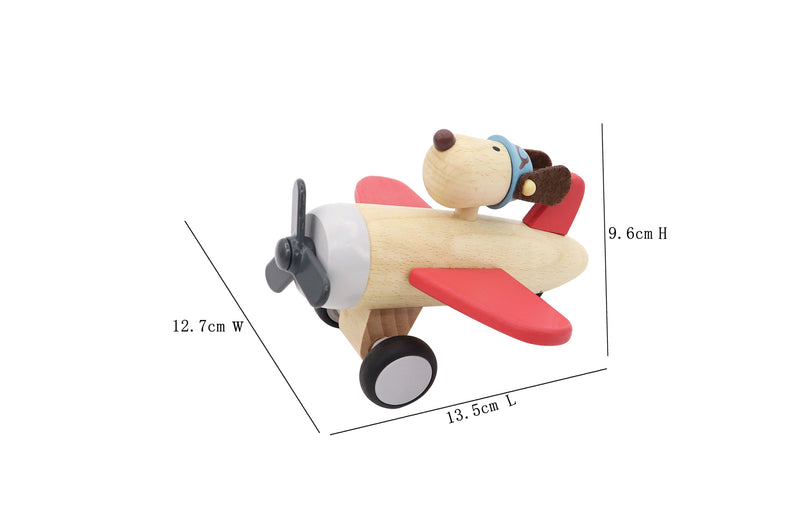 RETRO MD PLANE WITH CUTE DOG DRIVE GREEN