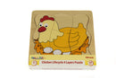 CHICKEN LIFECYCLE 4 LAYERS PUZZLE BOARD